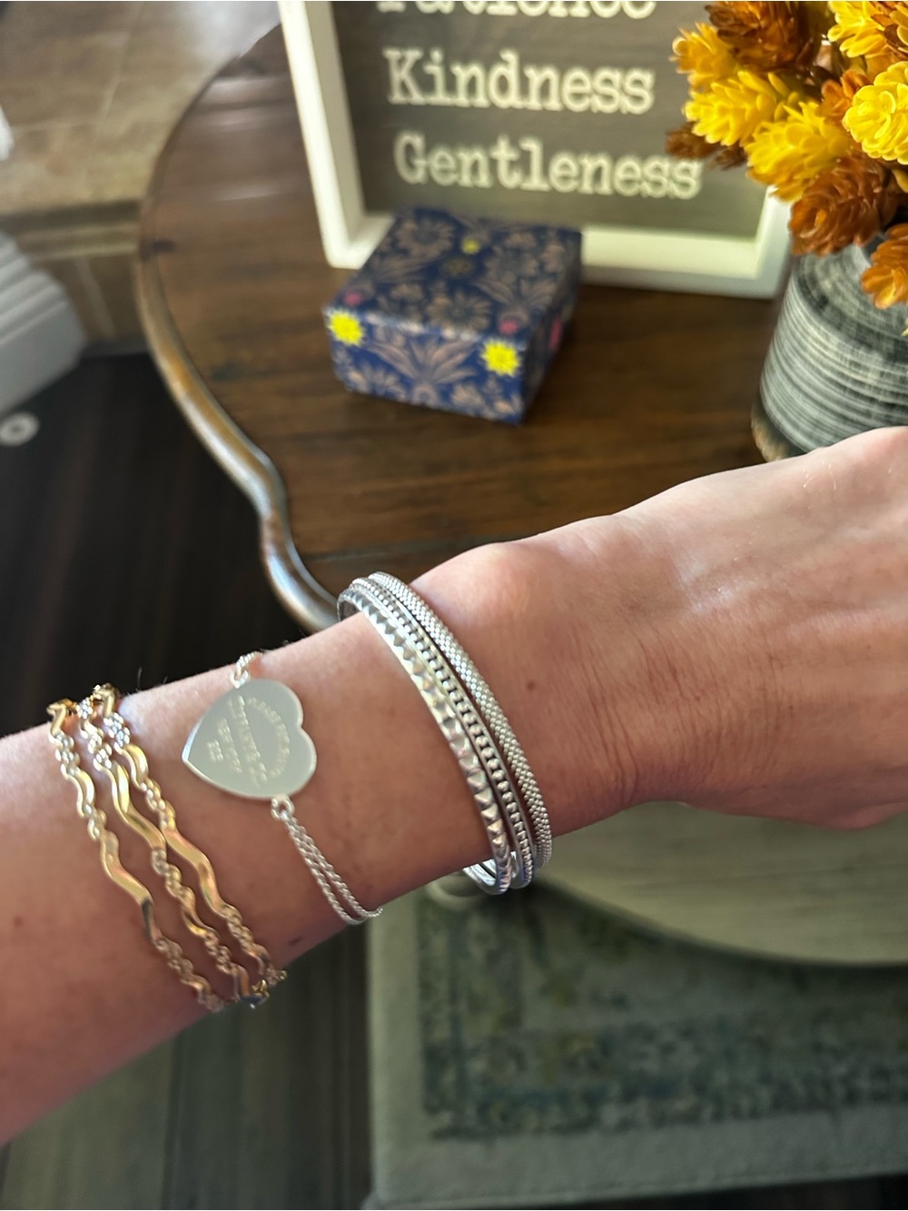 LAGOS Sterling Silver Bangle Bracelet Set of 3 - Picture 7 of 12